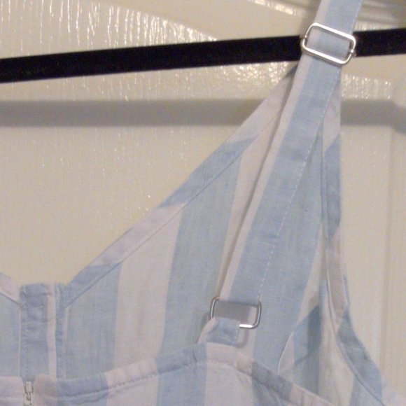 NWT Blue and White striped linen dress - Picture 3 of 5